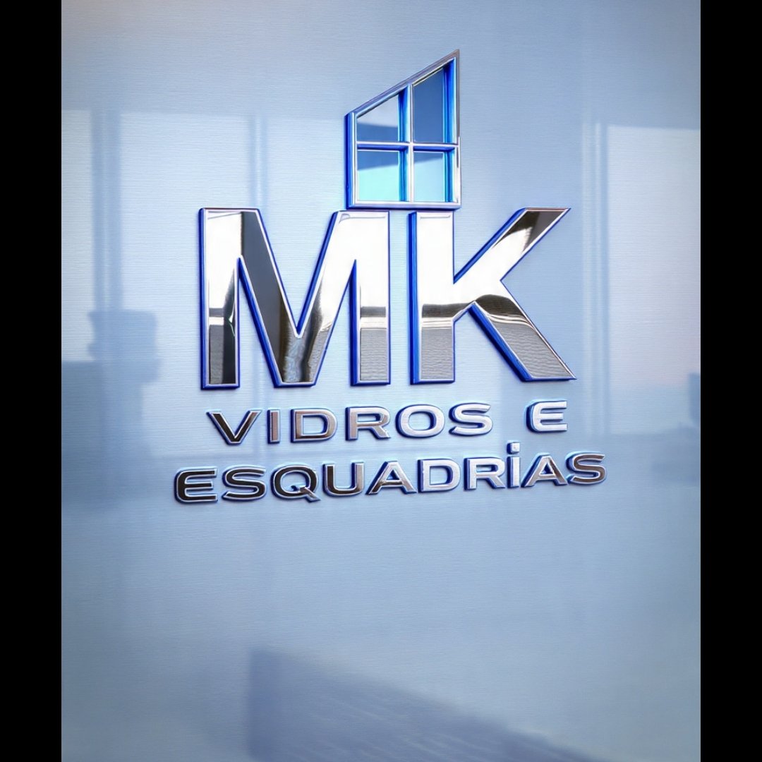 Logo oficial MK Vidros e Esquadrias